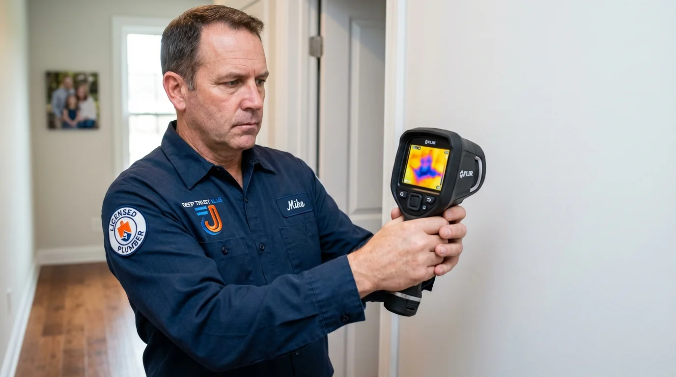 Thermal imaging leak detection by Johns Plumbing LLC in Grand Rapids